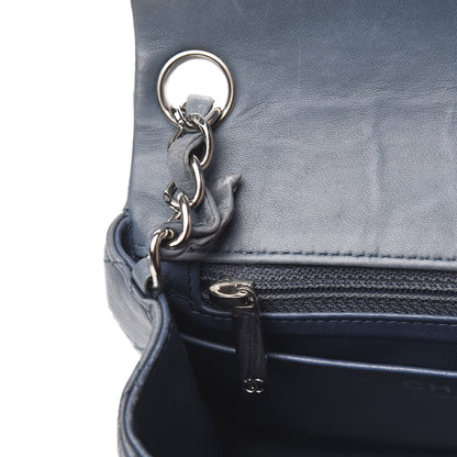 Chanel Lambskin Quilted Mini Square Flap Blue 14 of 16