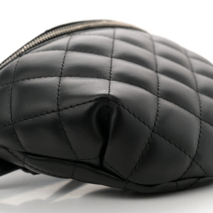 Chanel Lambskin Quilted Waist Belt Bag Black 9 of 10
