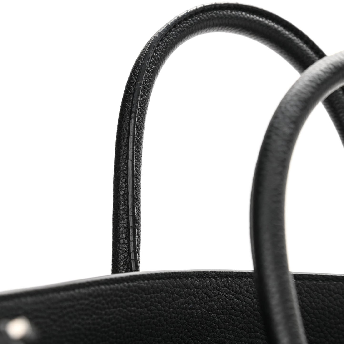 Grained Calfskin Medium Souple Sac De Jour Black