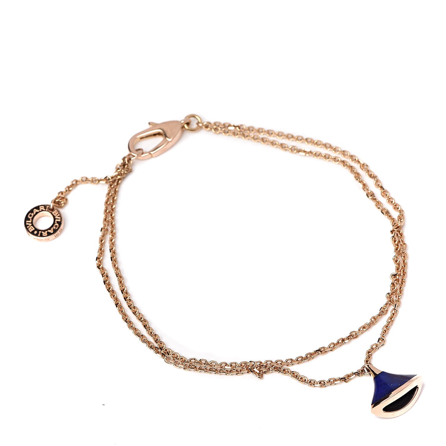 Bulgari 18K Rose Gold Lapis Lazuli Divas' Dream Bracelet 1 of 6