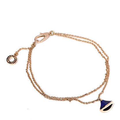 Bulgari 18K Rose Gold Lapis Lazuli Divas' Dream Bracelet 1 of 6