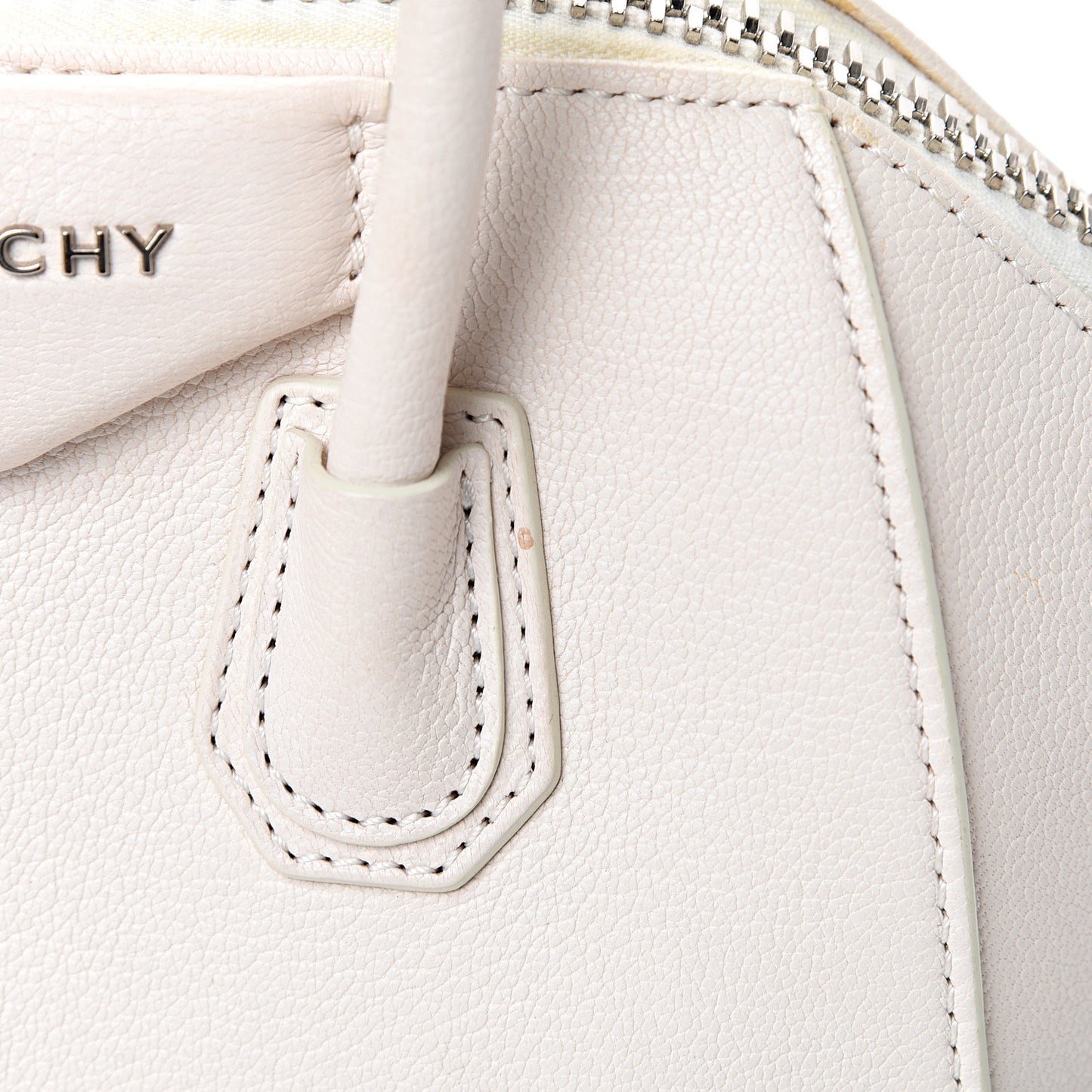 Sugar Goatskin Mini Antigona White