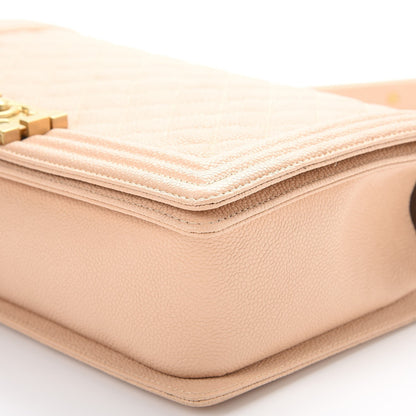 Chanel Caviar Quilted New Medium Boy Flap Beige Clair 10 of 12