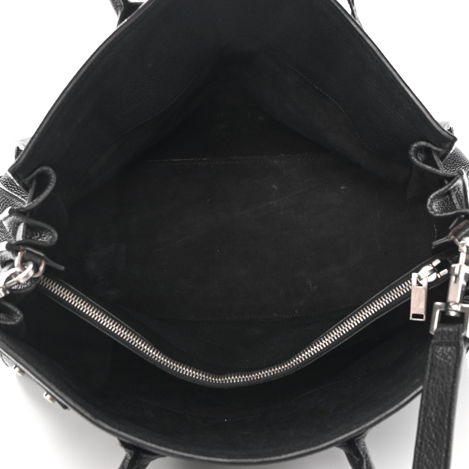 Saint Laurent Grained Calfskin Medium Souple Sac De Jour Black 5 of 25