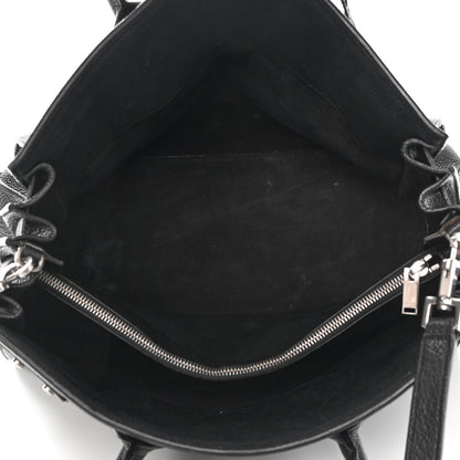 Saint Laurent Grained Calfskin Medium Souple Sac De Jour Black 5 of 25