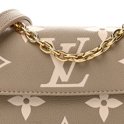 Louis Vuitton Empreinte Monogram Giant Ivy Wallet On Chain Tourterelle Creme 7 of 10