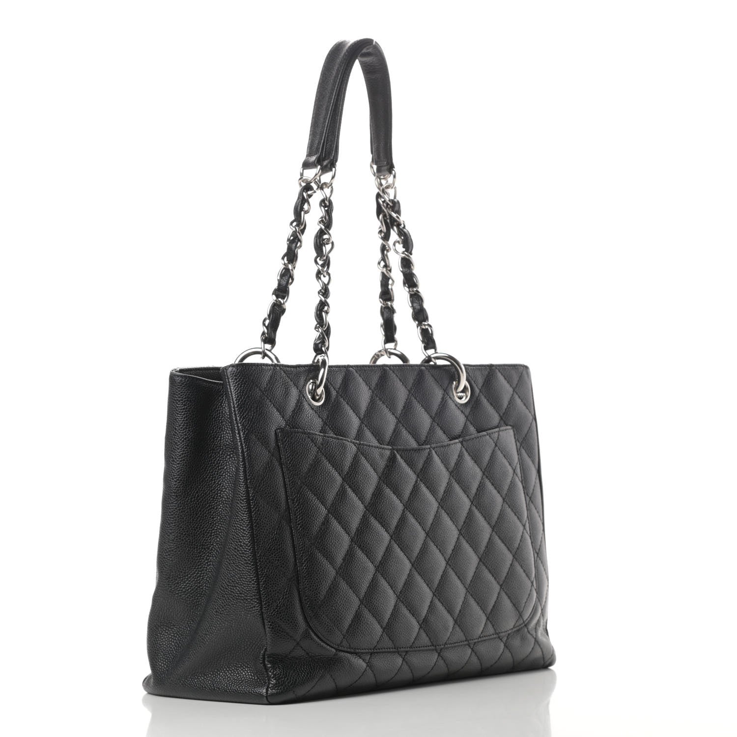 Chanel Caviar Quilted Grand Shopping Tote GST Black 3 of 15