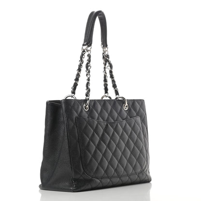 Chanel Caviar Quilted Grand Shopping Tote GST Black 3 of 15