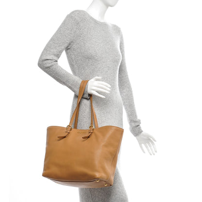 Miu Miu Vitello Daino Tote Naturale 2 of 7