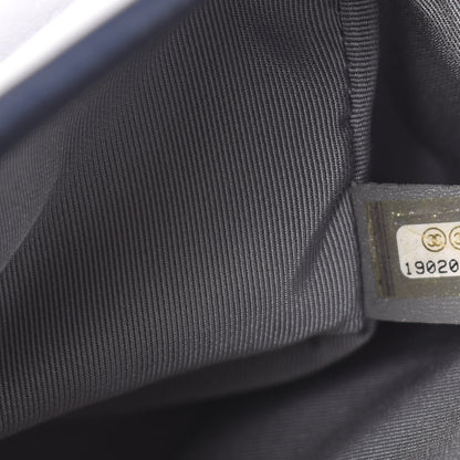 Chanel Calfskin Double Stitch Medium Boy Flap Navy Blue 9 of 12