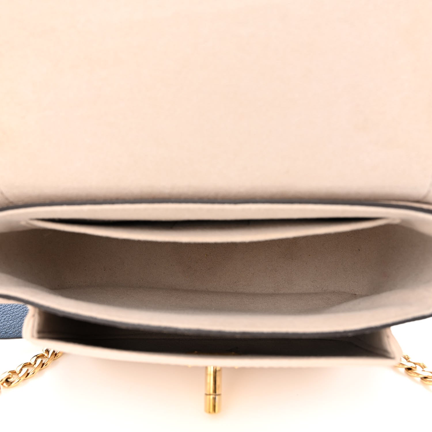 Louis Vuitton Grained Calfskin Lockme Tender Greige 5 of 11