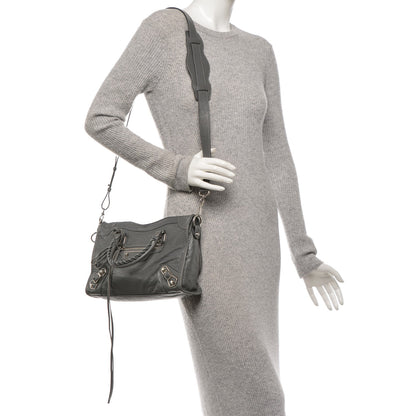 Balenciaga Agneau Silver Metallic Edge Hardware S City Gris Cendre 2 of 8
