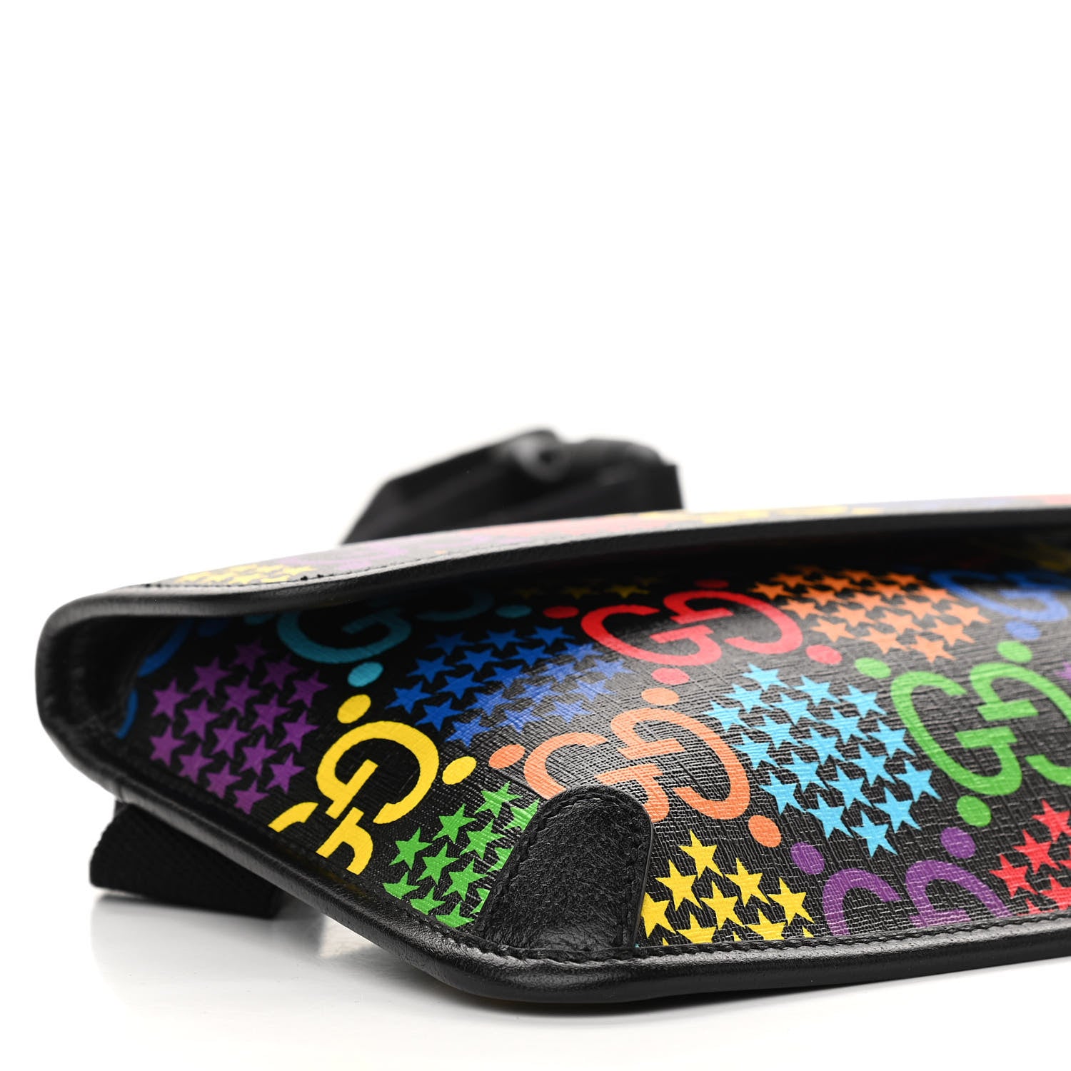 Gucci GG Supreme Monogram Psychedelic Slim Belt Bag Black 9 of 11