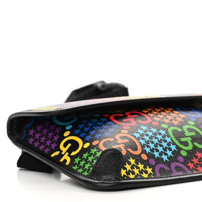 Gucci GG Supreme Monogram Psychedelic Slim Belt Bag Black 9 of 11