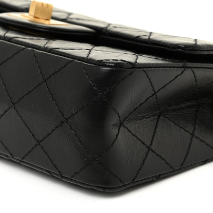 Chanel Aged Calfskin Quilted 2.55 Reissue Mini Flap Black 10 of 12