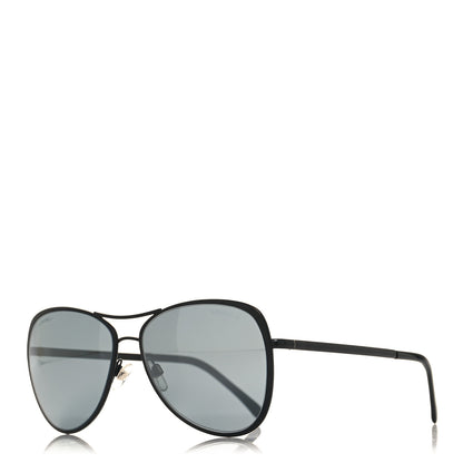 Chanel Pilot Summer Aviator Sunglasses 4223 Black 1 of 7