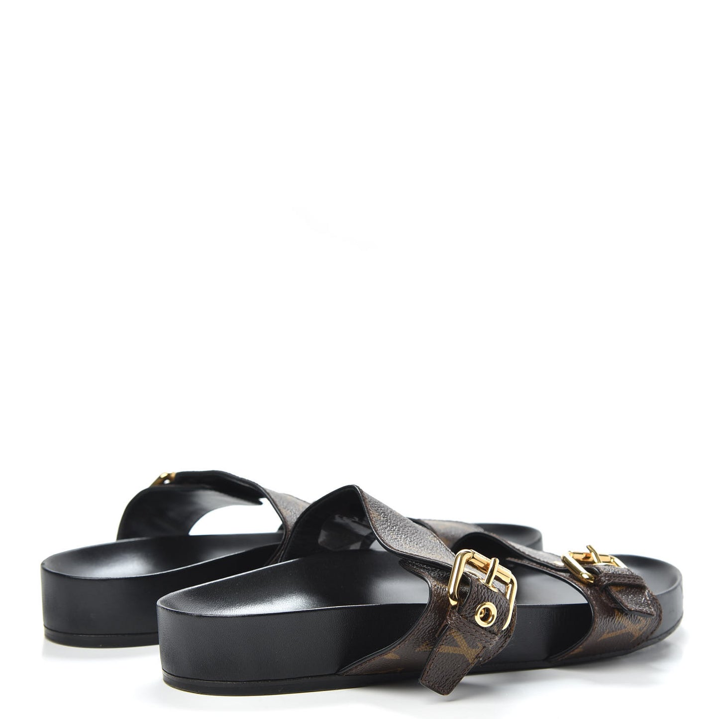 Monogram Bom Dia Mule Sandals 39 Black