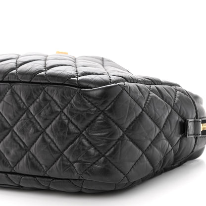 Chanel Aged Calfskin Quilted Medium Reissue Camera Case Black 9 of 9
