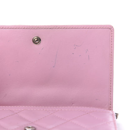 Chanel Calfskin Quilted Cambon Flap Wallet Pink 7 of 11