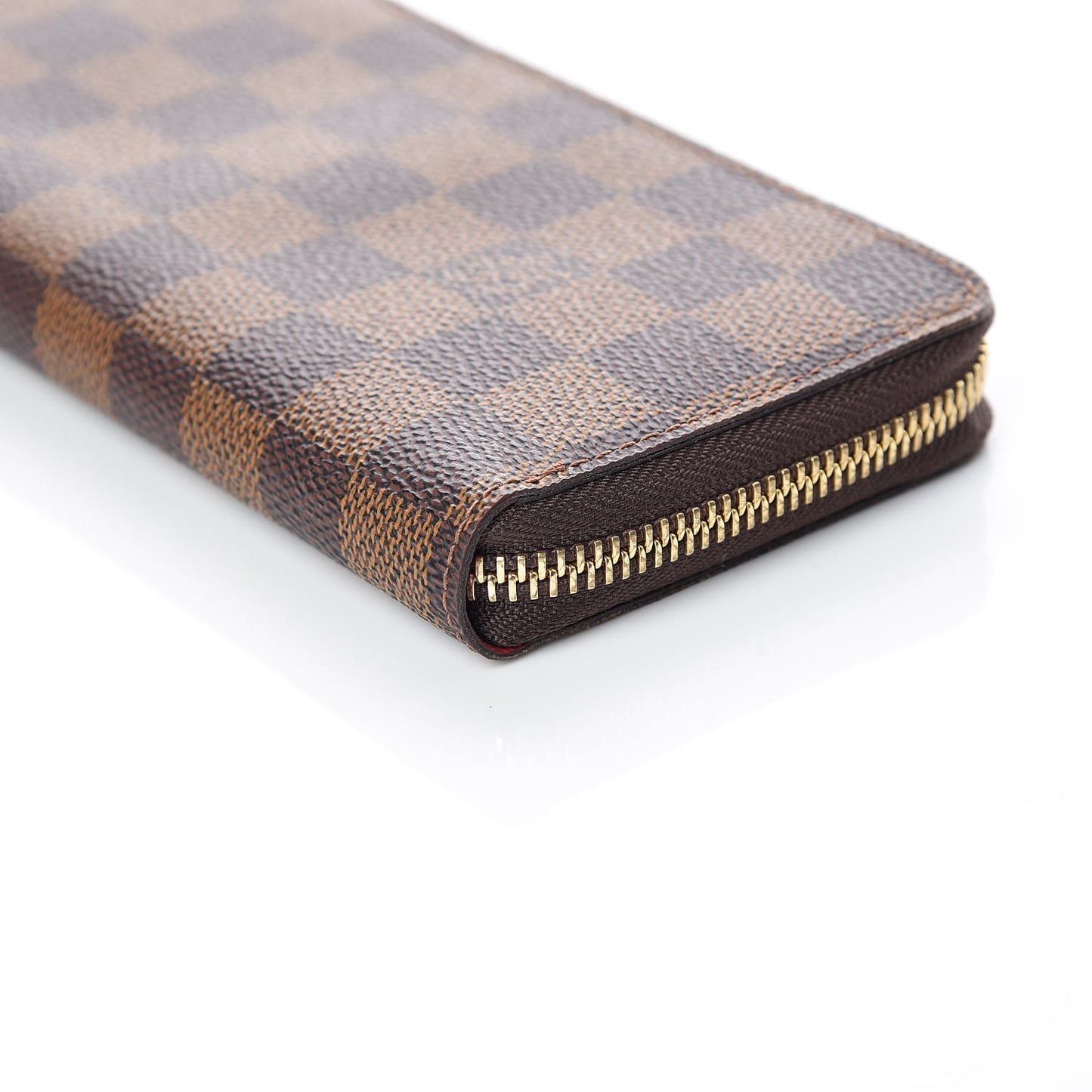 Damier Ebene Clemence Wallet Cherry