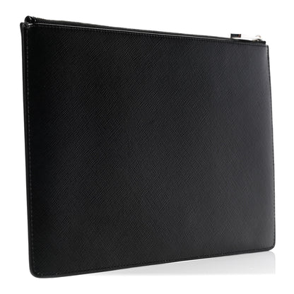 Givenchy Textured Coated Canvas Icon Print Medium Pouch Black 2 of 4