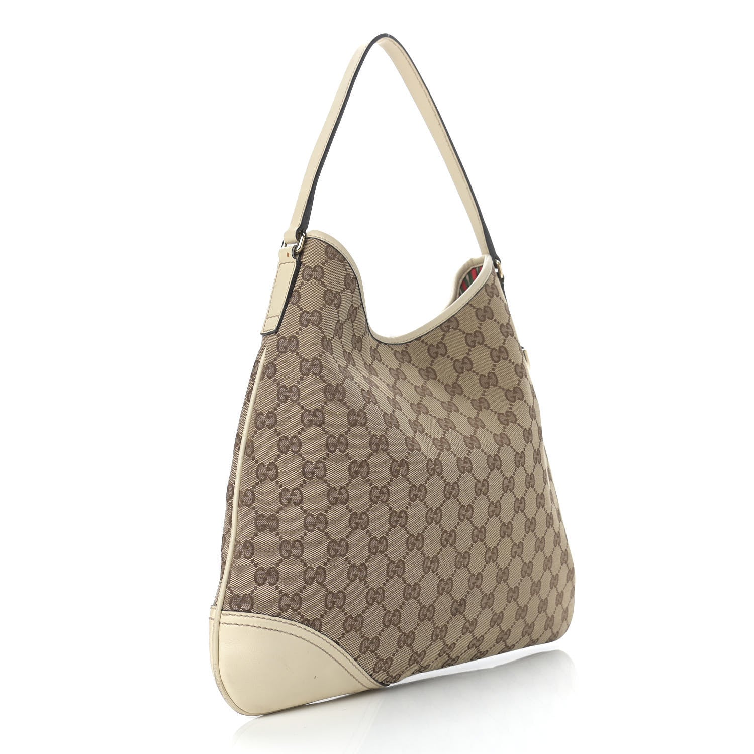 Gucci Monogram Medium New Britt Hobo Off White 2 of 11