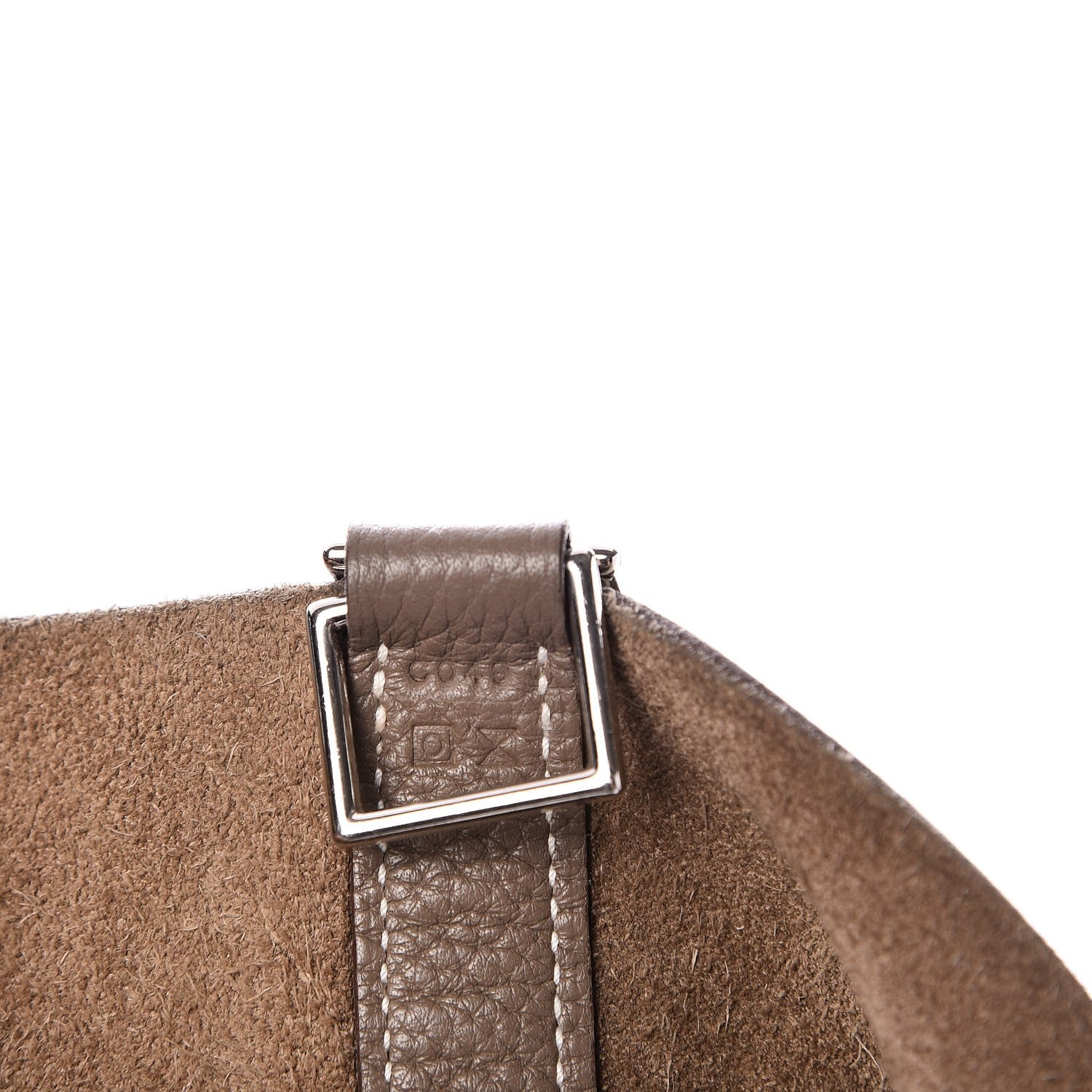Hermes Taurillon Clemence Picotin 26 GM Etoupe 7 of 9