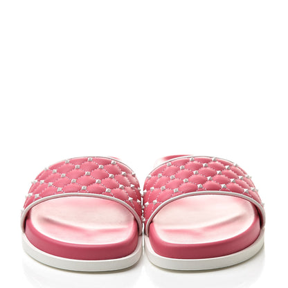 Valentino Garavani Nappa Free Rockstud Spike Slide Sandals 40 Shadow Pink 2 of 8