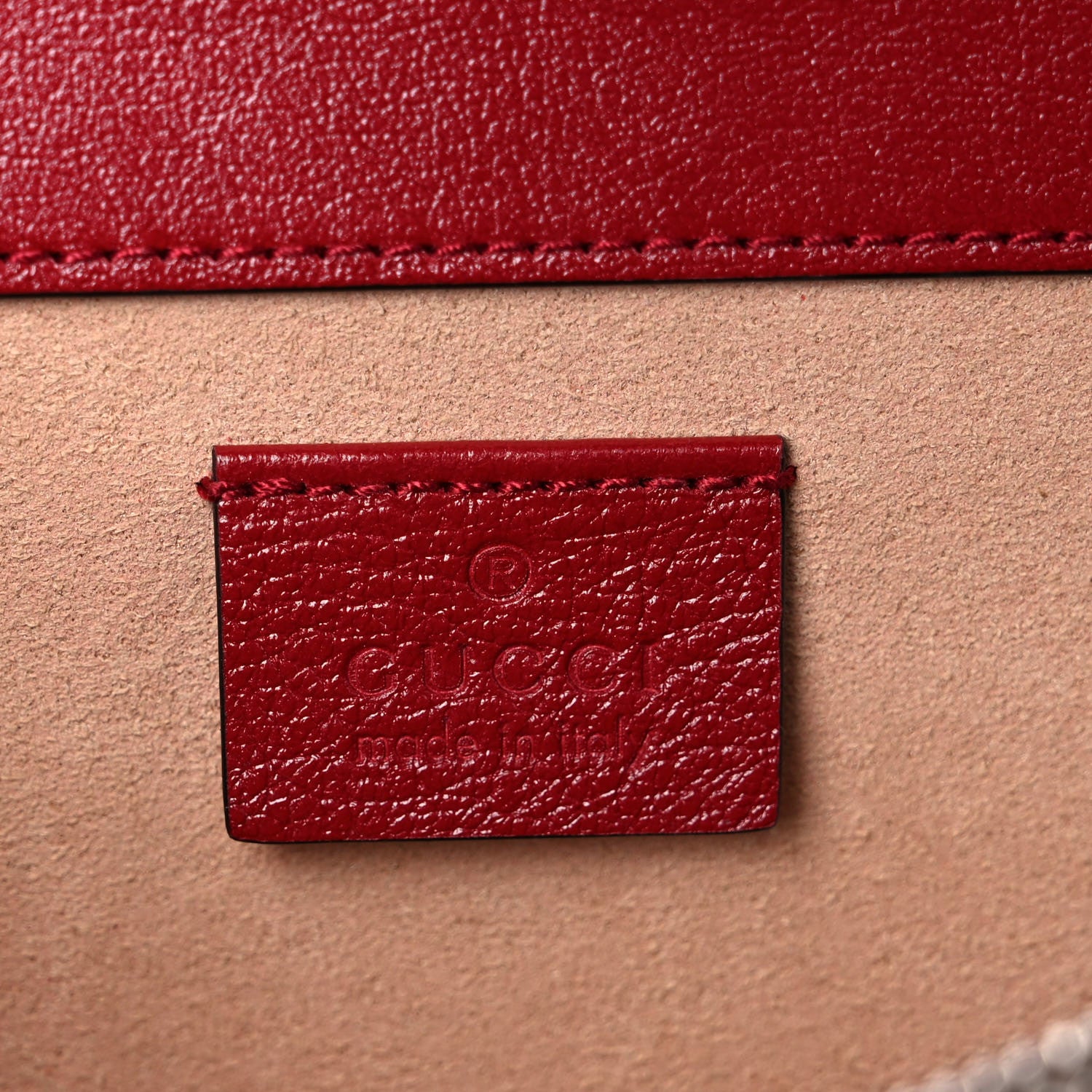 Gucci Tweed GG Monogram Small Dionysus Shoulder Bag White Black Romantic Cherry 6 of 10
