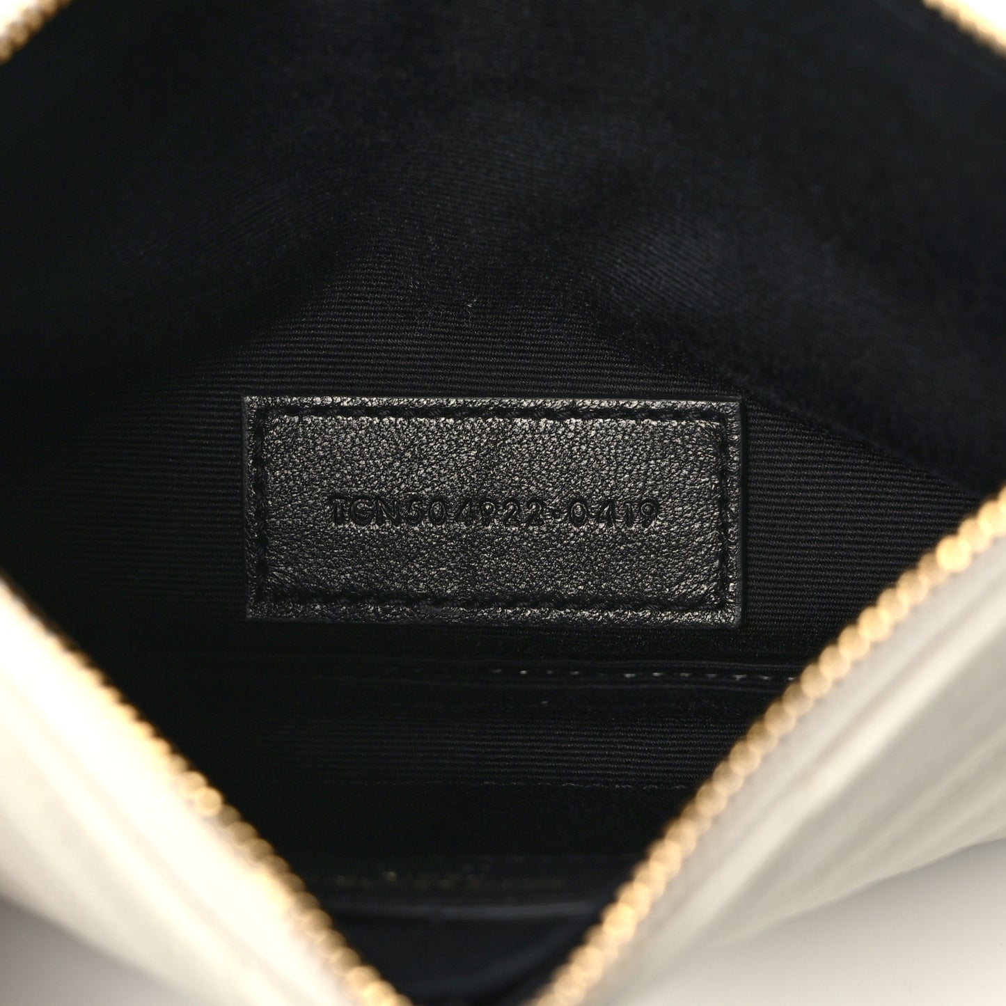 Grain De Poudre Chevron Monogram Bill Pouch Crema Soft