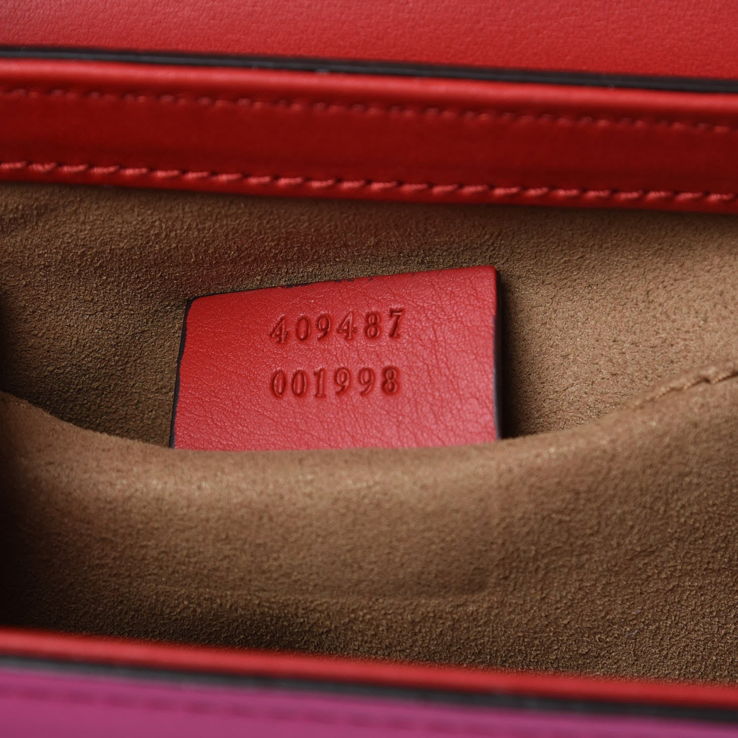 Gucci Calfskin Small Padlock Shoulder Bag New Rosette Hibiscus Red 7 of 11
