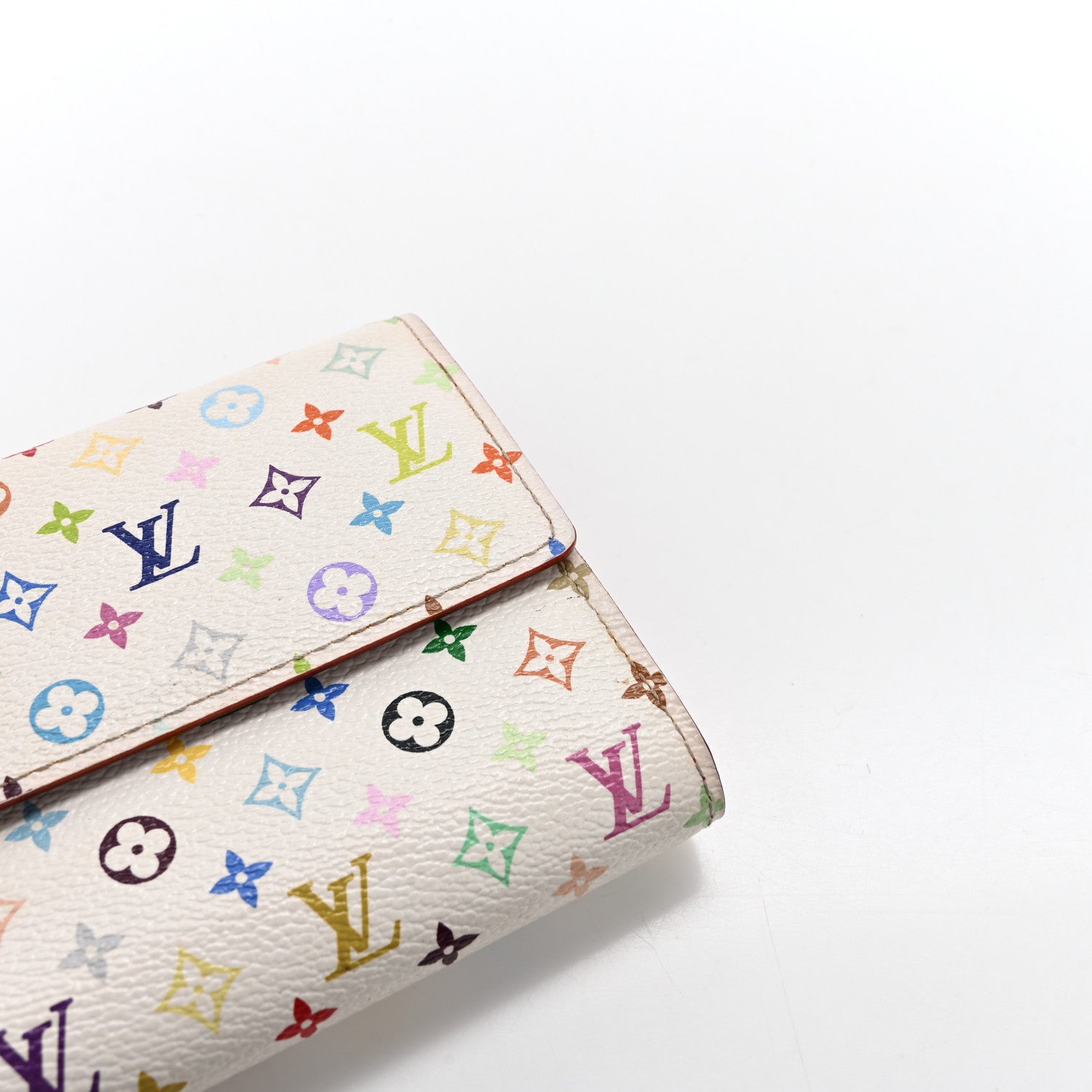 Louis Vuitton Monogram Multicolor Sarah Wallet White Grenade 10 of 10