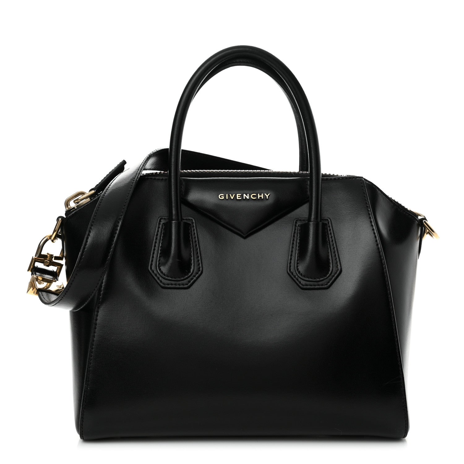 Givenchy Shiny Lord Calfskin Small Antigona Black 1 of 16