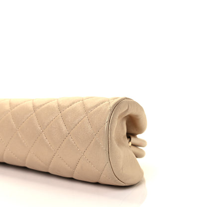 Chanel Metallic Lambskin Quilted Timeless Clutch Gold 8 of 9