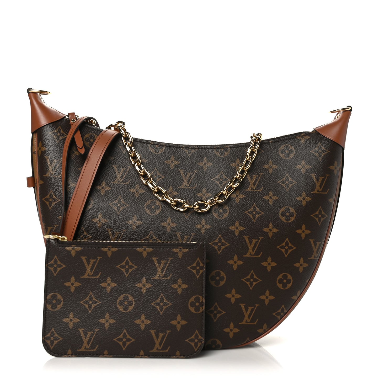 Reverse Monogram Loop Hobo