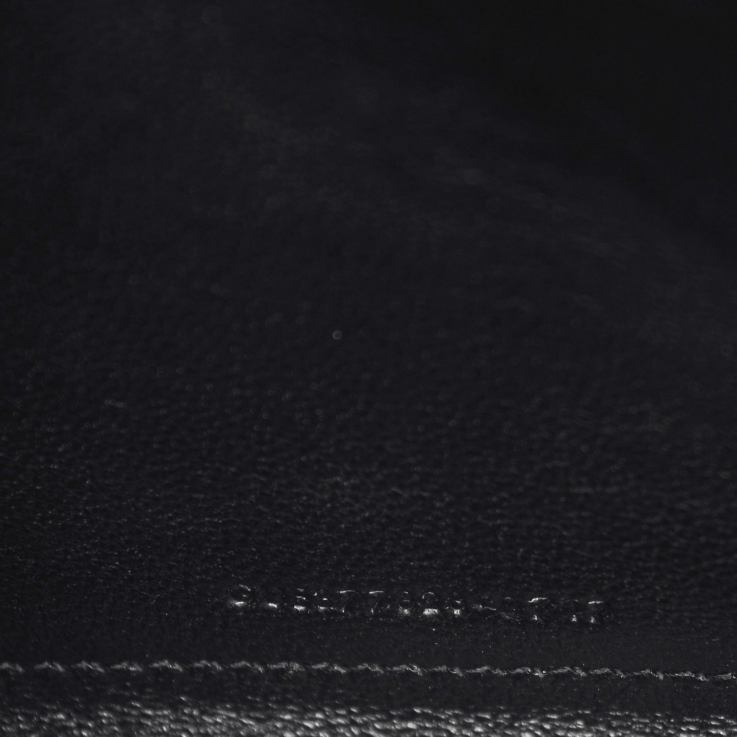 Grain De Poudre Matelasse Chevron Monogram Chain Wallet Black