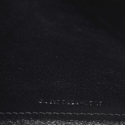 Saint Laurent Grain De Poudre Matelasse Chevron Monogram Chain Wallet Black 7 of 7