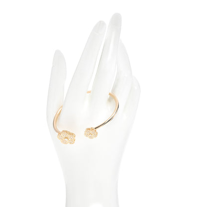 Roberto Coin 18K Yellow Gold Diamond Daisy Cuff Bracelet 2 of 6