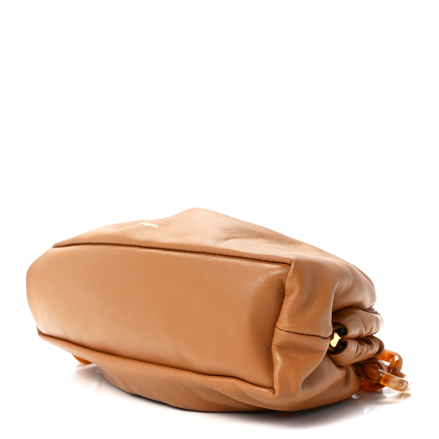 Mansur Gavriel Lambskin Mini Twist Cloud Chain Clutch Caramel 9 of 11