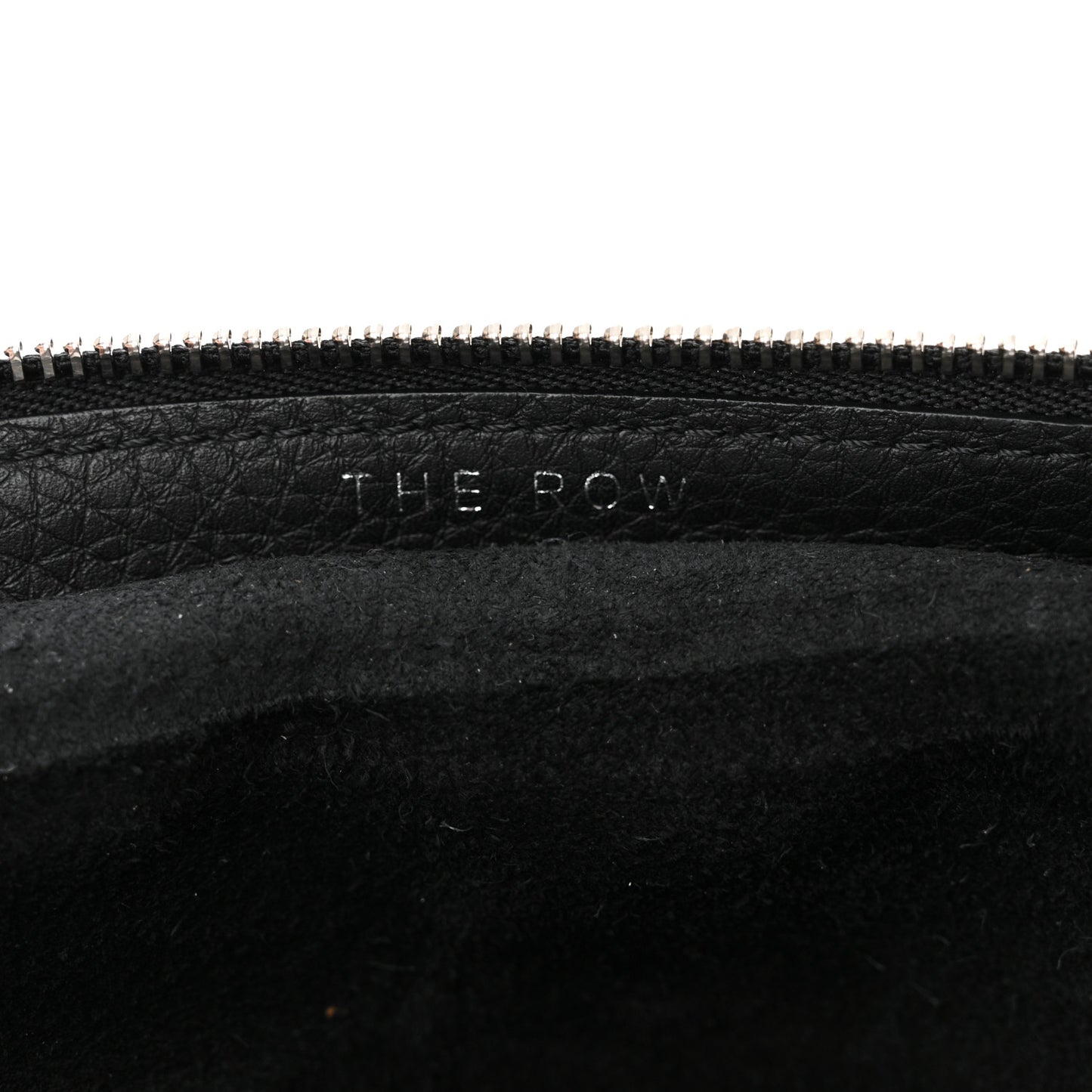 Grained Calfskin Large Slouchy Banana Bag Black