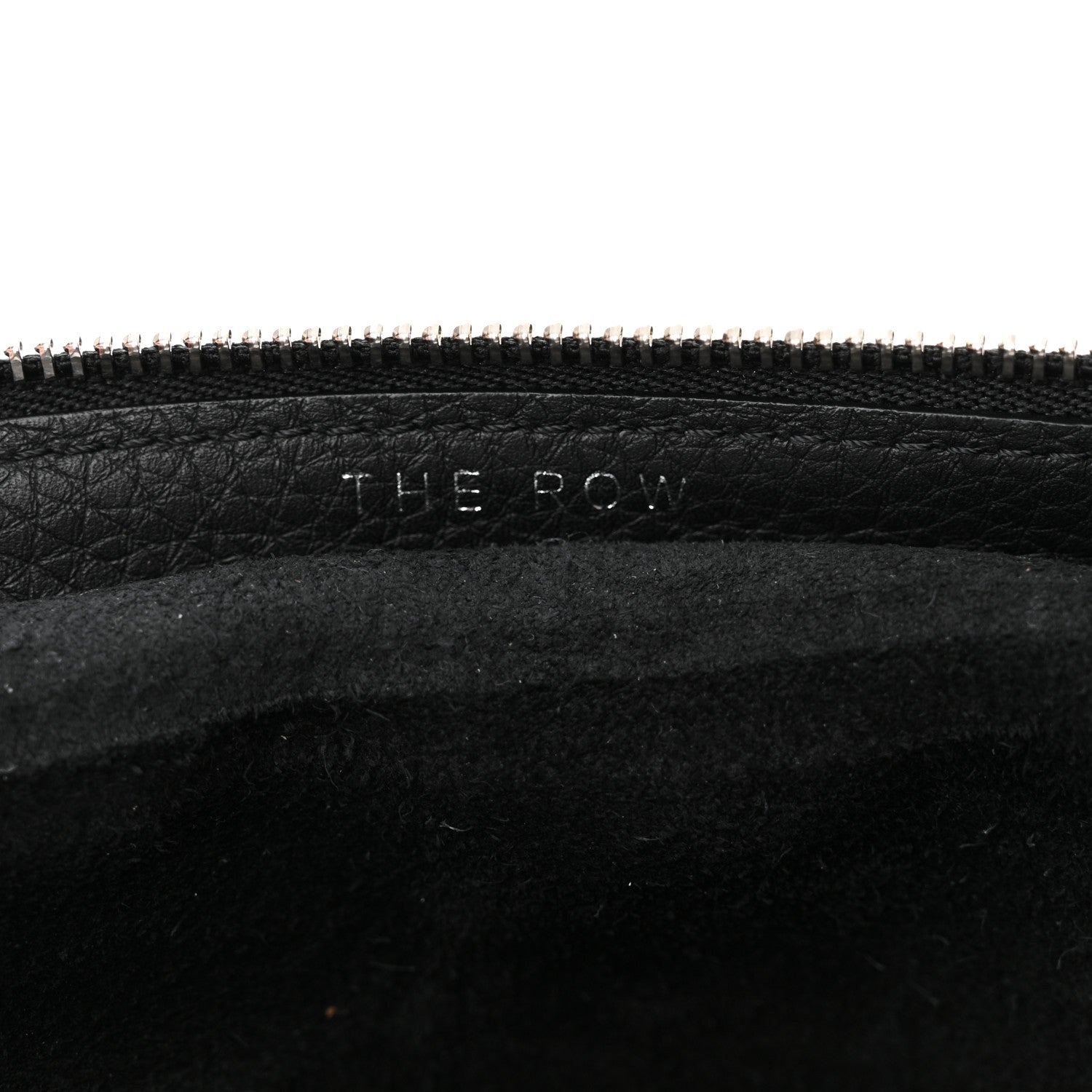 The Row Grained Calfskin Large Slouchy Banana Bag Black 7 of 11