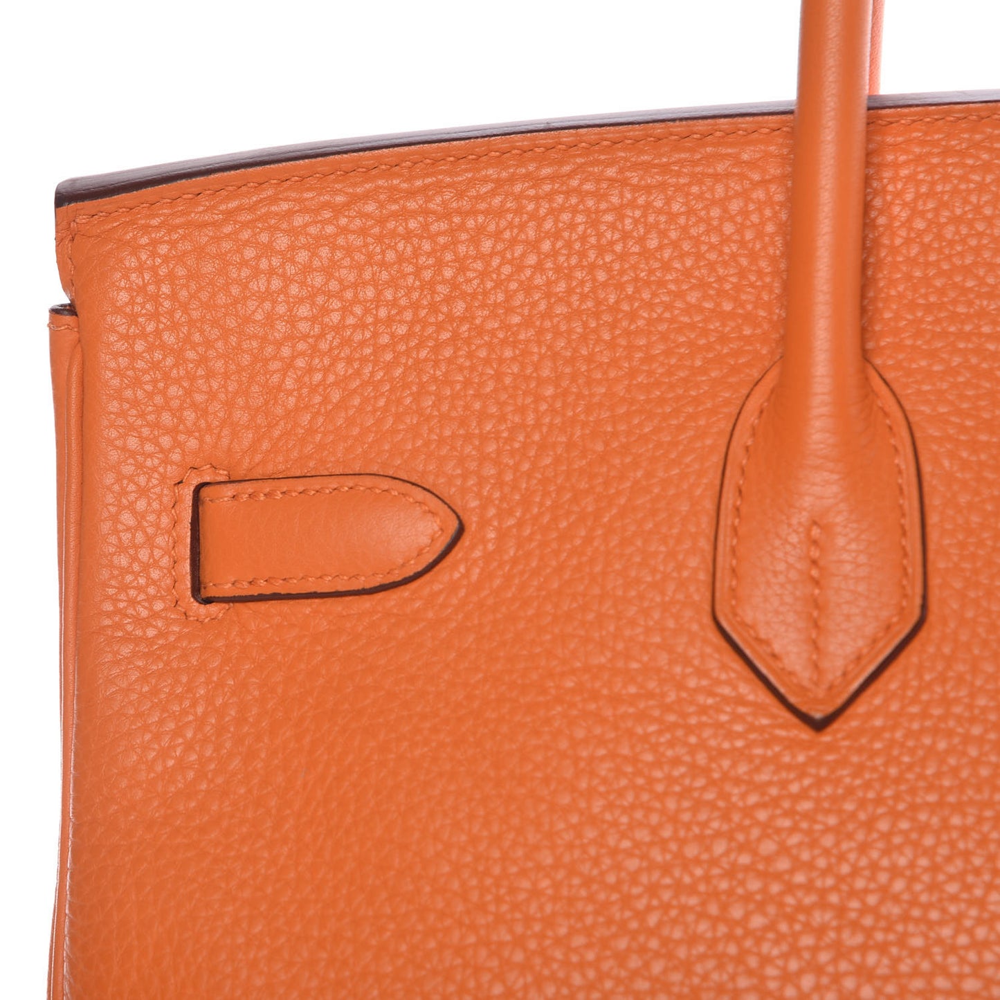 Taurillon Clemence Birkin 35 Orange