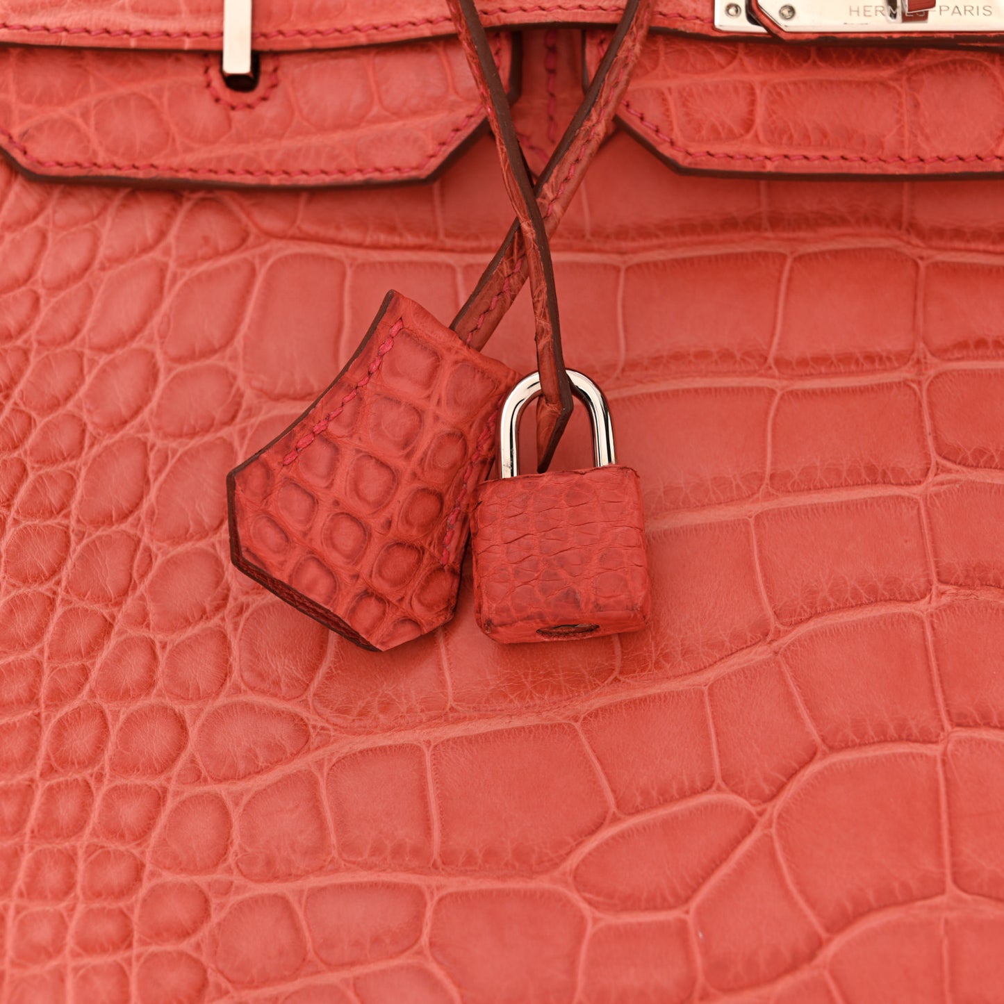 Matte Alligator Birkin 35 Bougainvillea