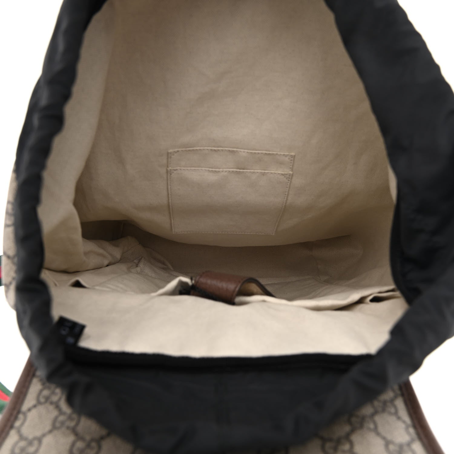 Gucci Soft GG Supreme Monogram Neo Vintage Double Buckle Backpack Beige New Acero Crop 5 of 10