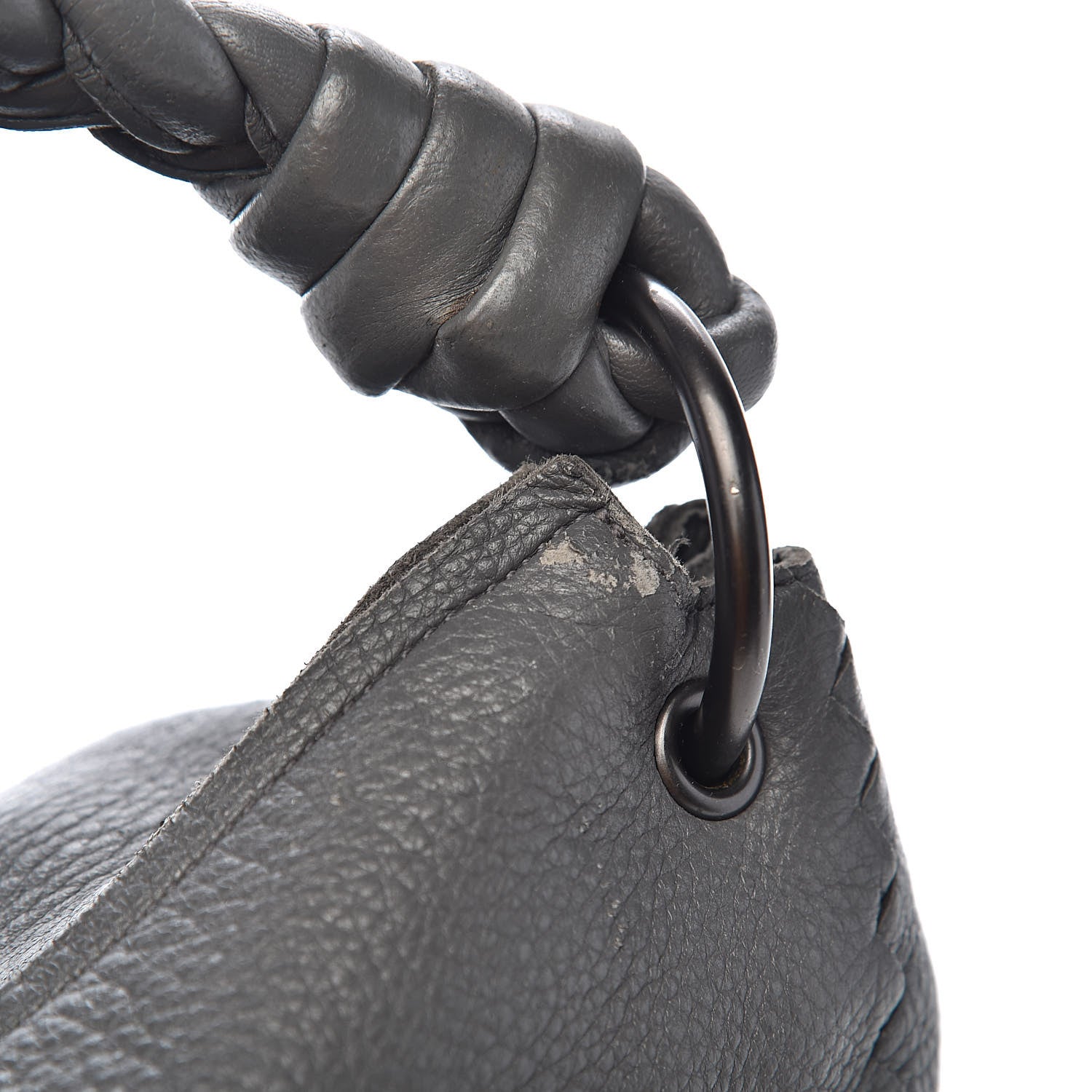 Bottega Veneta Cervo Braided Zip Hobo Ferro 9 of 15