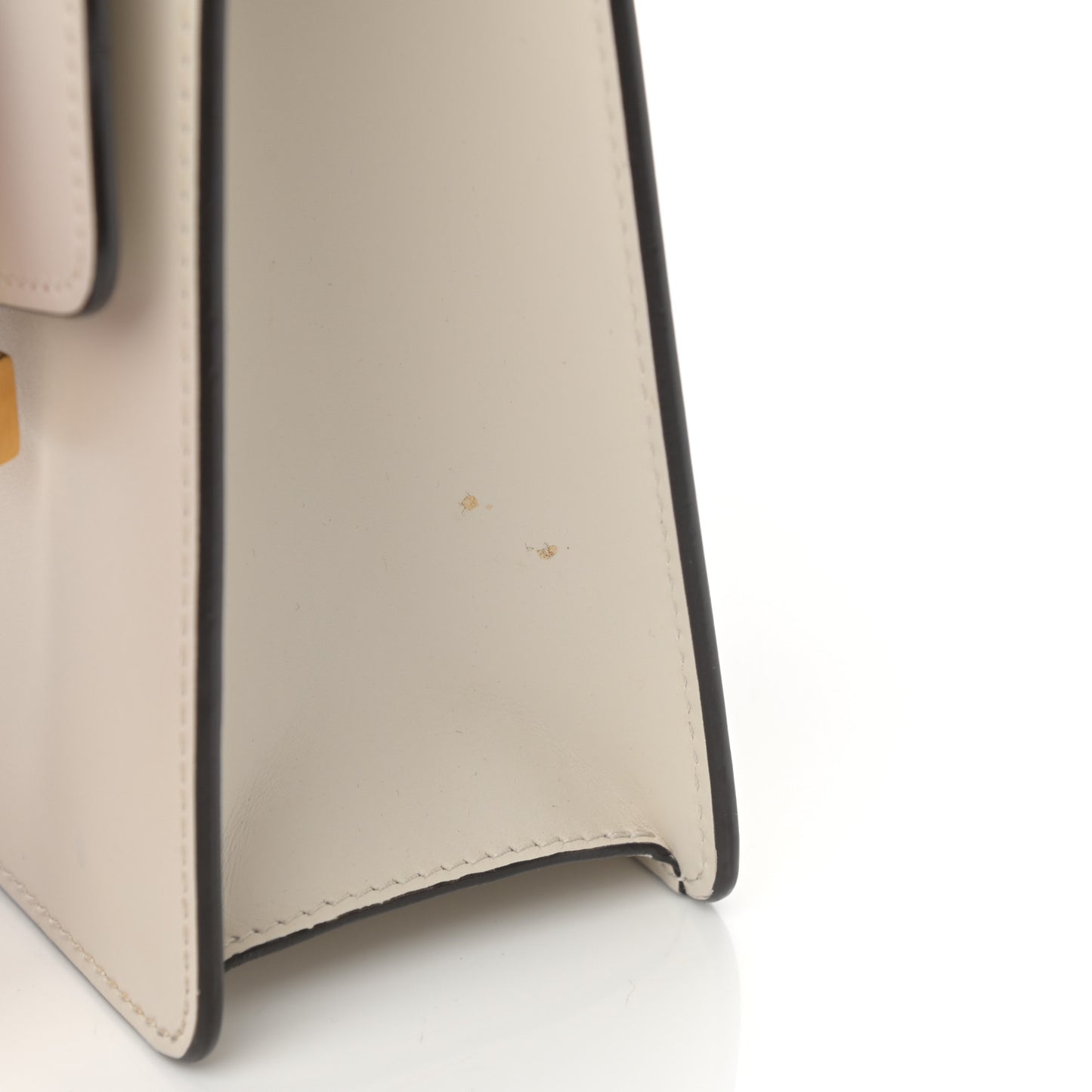 Calfskin Small Sylvie Shoulder Bag Off White