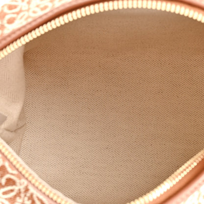 Loewe Jacquard Anagram Calfskin Small Cubi Bag Tan Pecan 5 of 10