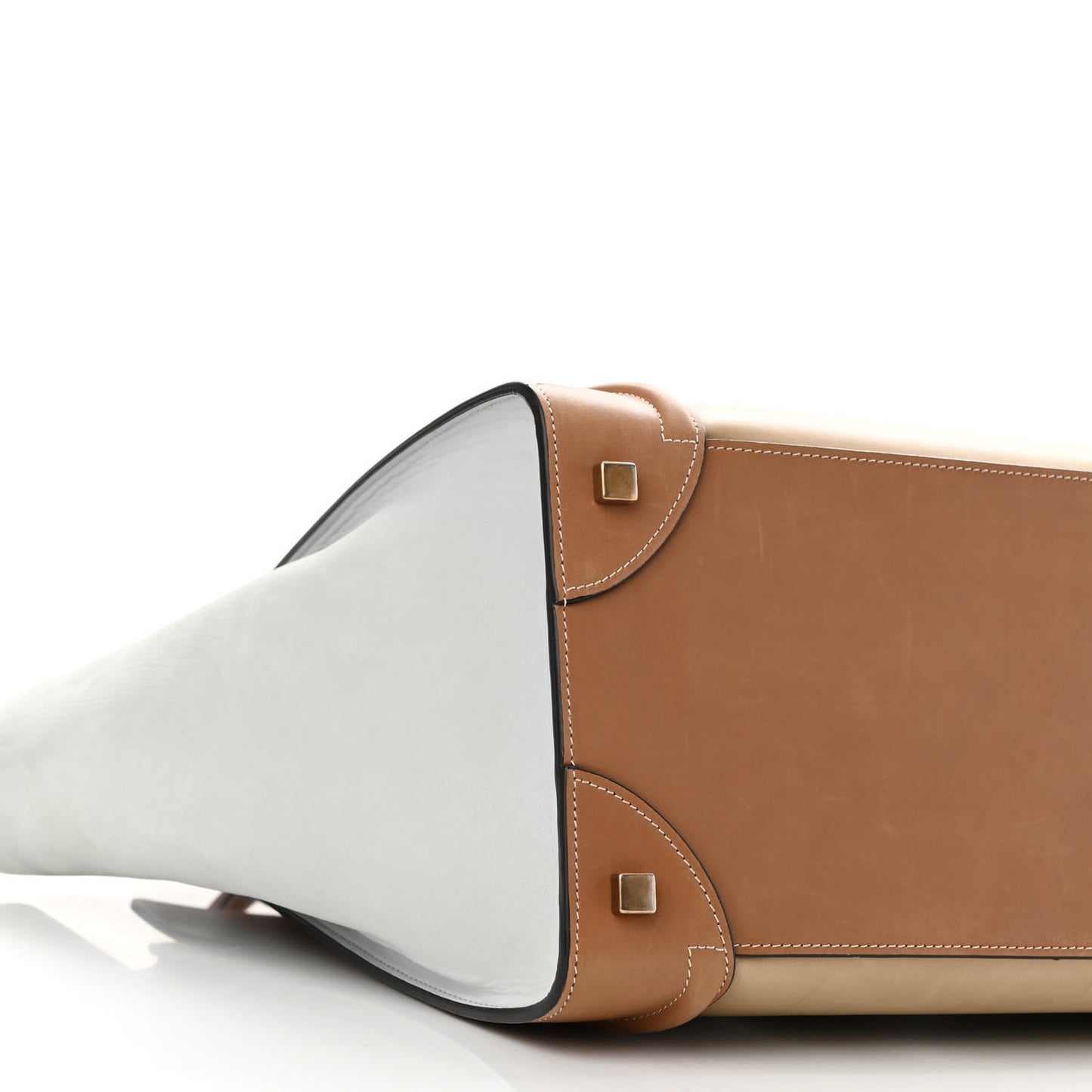 Smooth Calfskin Suede Mini Tri-Color Luggage