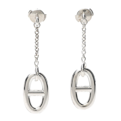 Hermes Sterling Silver Farandole Drop Earrings 5 of 6