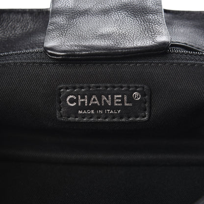 Chanel Calfskin Diamond Stitch Accordion Flap Black 6 of 11